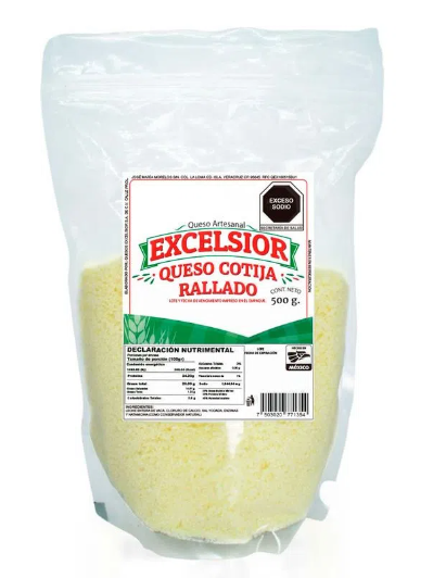 2 a: Grated Cotija Cheese m500g