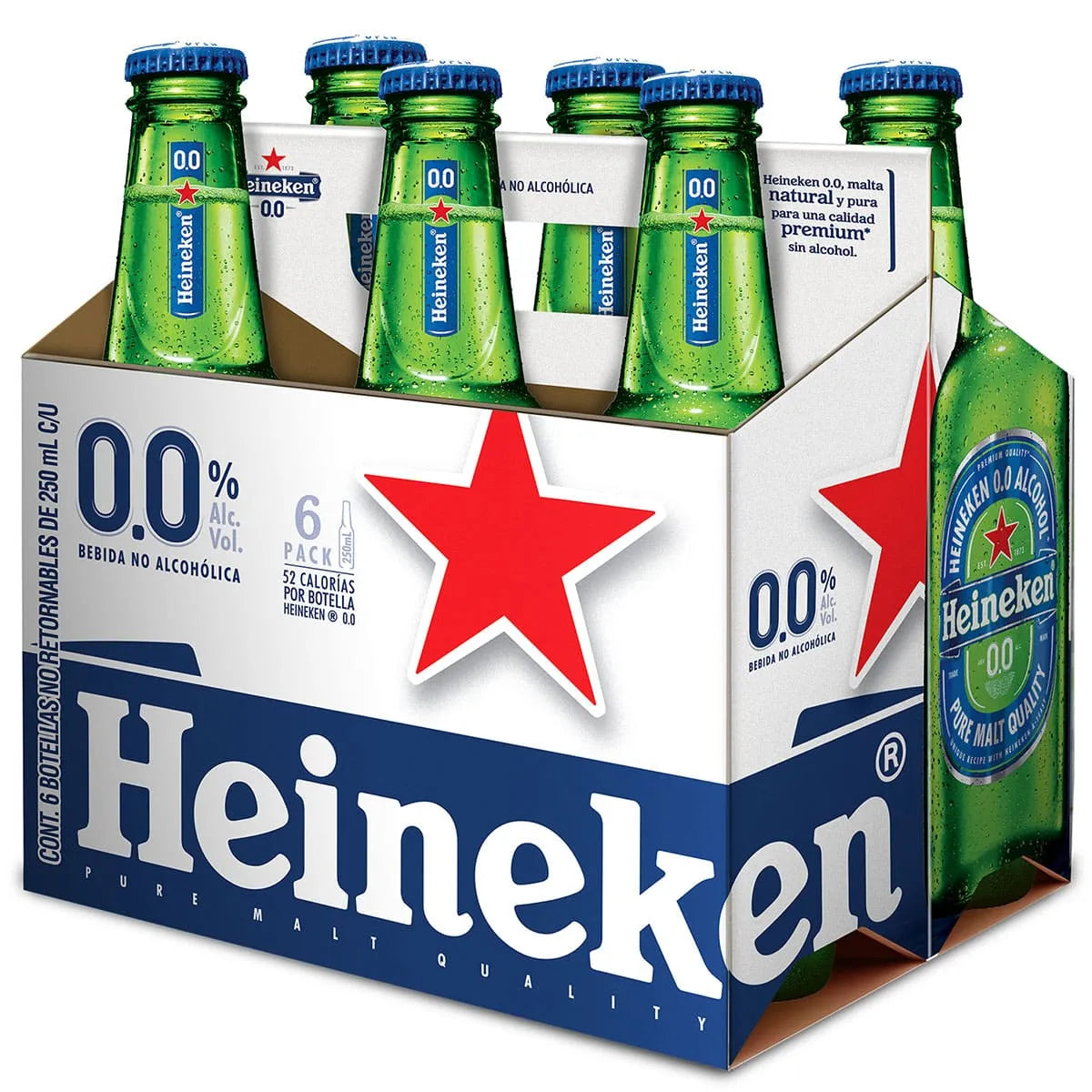 1 g: Heineken Non Alcohol beer 6 pack bottles