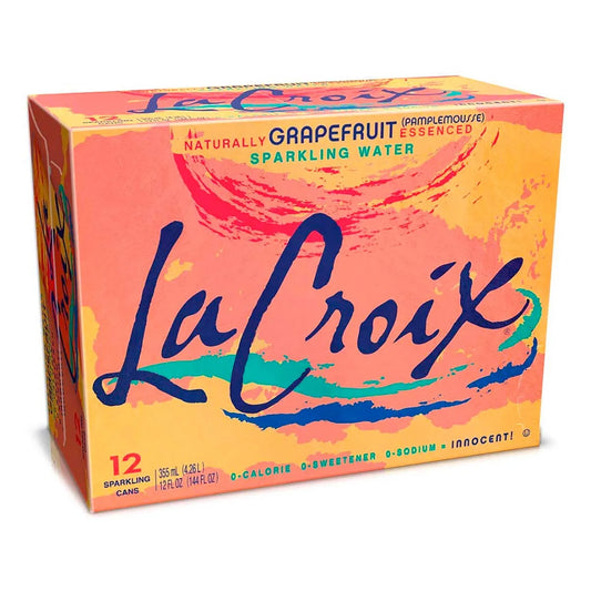 1 c: La Croix Water Grapefruit 12 pack cans