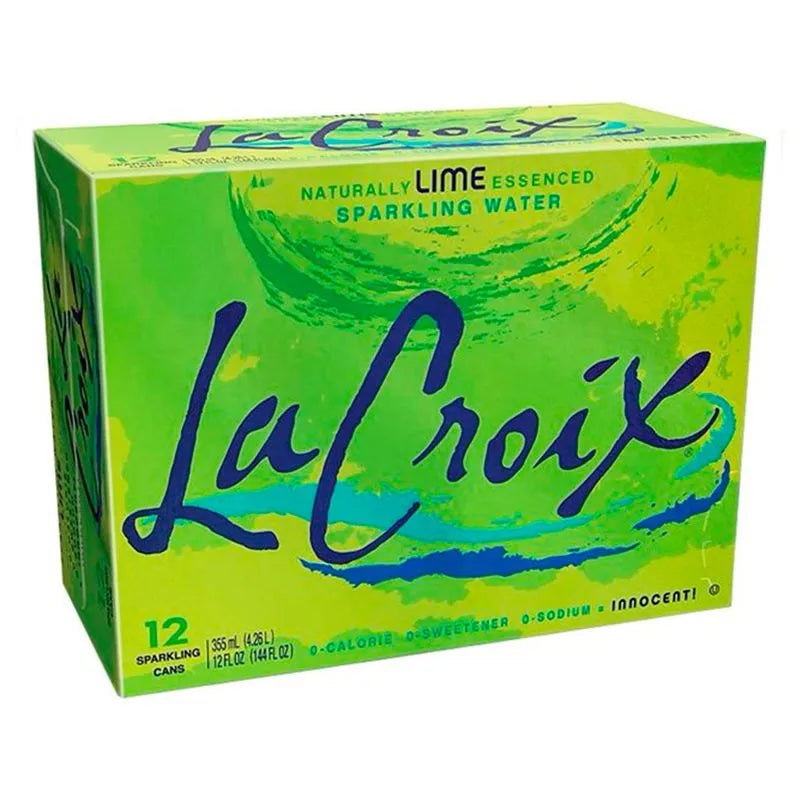 1 c: La Croix Water Lime 12 pack cans