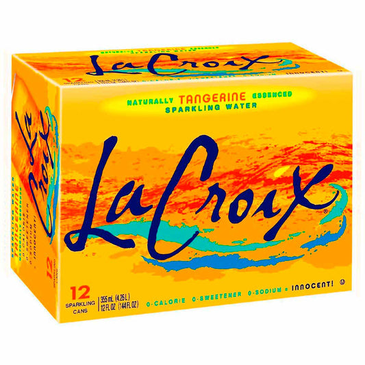 1 c: La Croix Water Mandarin 12 pack cans