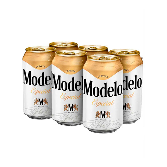 1 g: Modelo Especial beer 6 pack cans