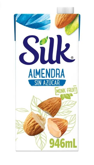 1 a: Silk Sugar Free Almond Milk - Monk fruit Flavor