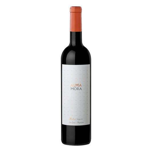 1 h: Alma Mora Argentine Malbec red wine 750ml