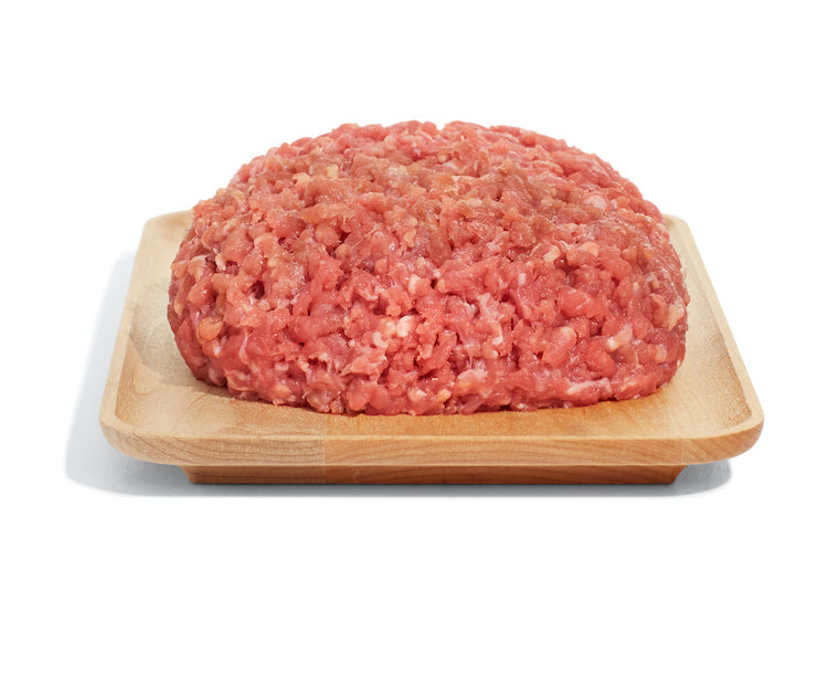 5:1 Fresh Ground Hamburger 90% lean priced per 1/2 kilo (1.1 pounds)