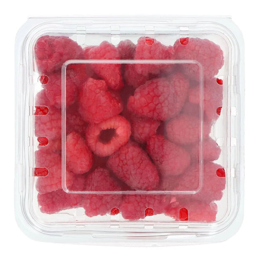 4: Fresh raspberries by the carton