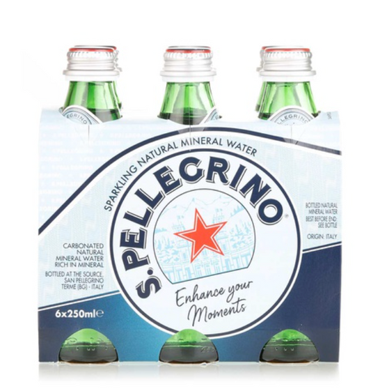 1 c: San Pellegrino Sparkling Natural Mineral Water 6 pack