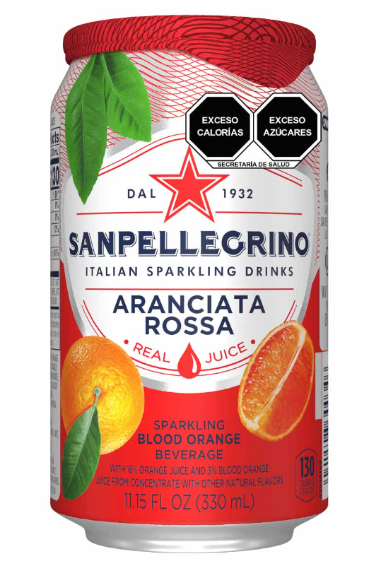 1 c: Aranciata Rossa Flavored Sparkling Water