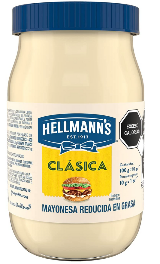 8: Hellmann's Classic Reduced Fat Mayonnaise